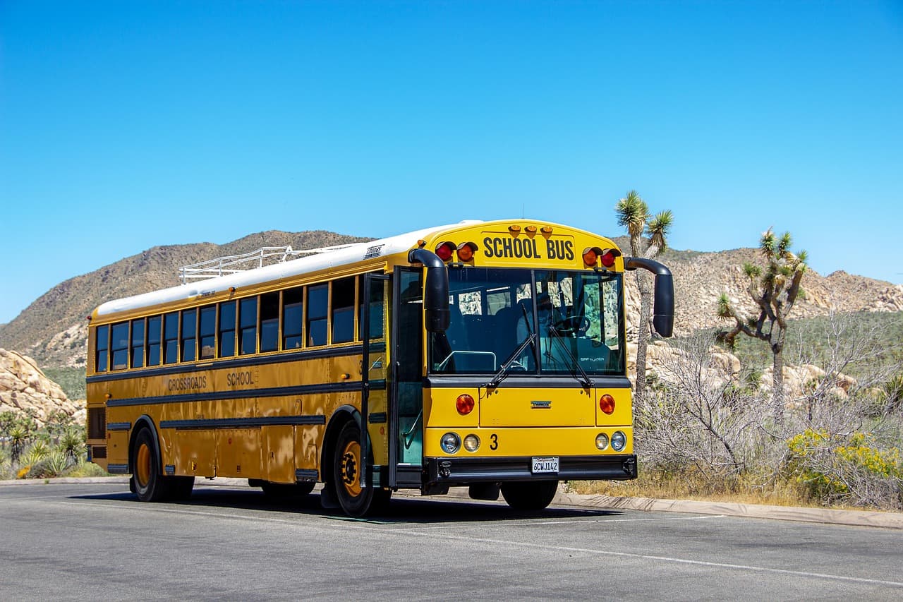 School Field Trip Bus in Dallas