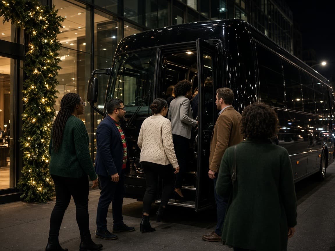 Christmas Party Bus in Dallas