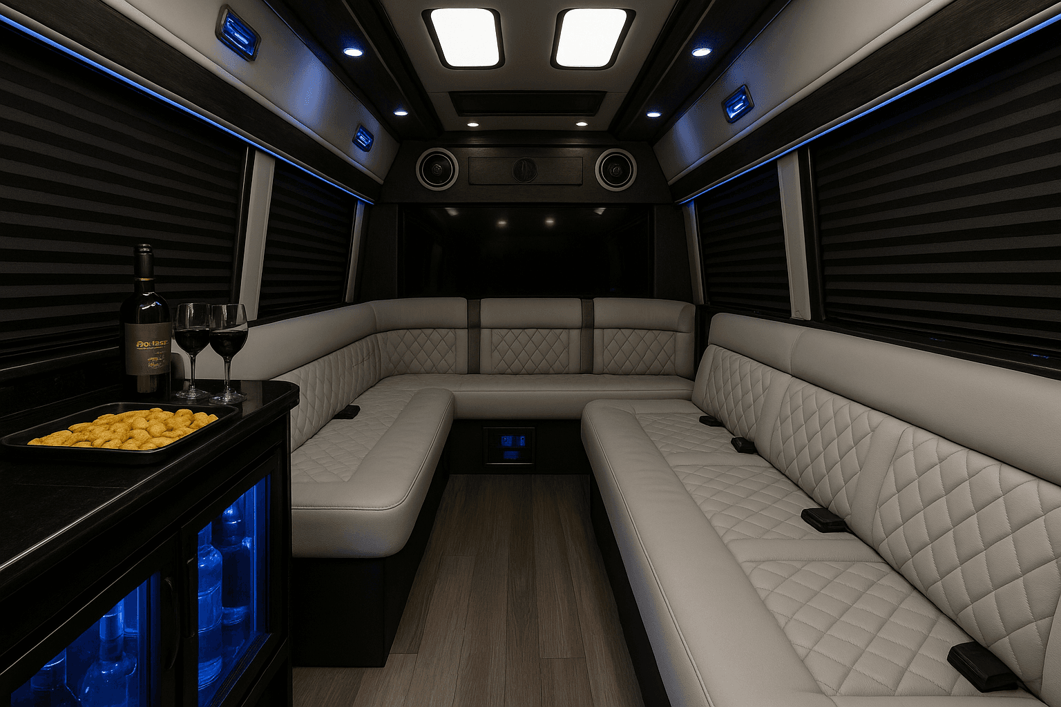 14 Passenger Stretch Limousine interior