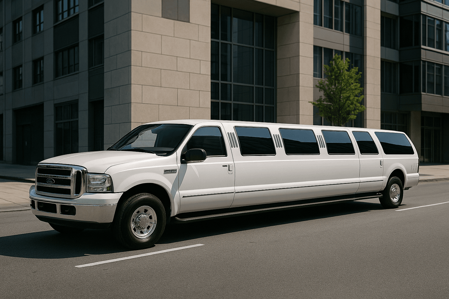 16 Passenger Stretch Limousine exterior