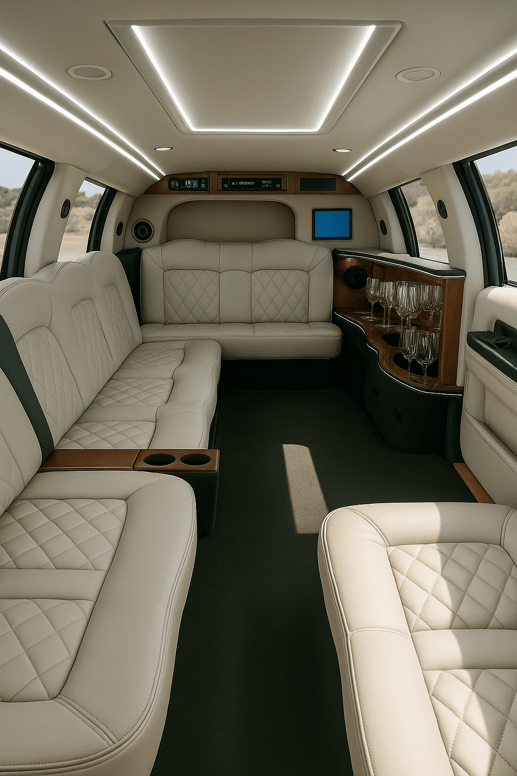 16 Passenger Stretch Limousine interior