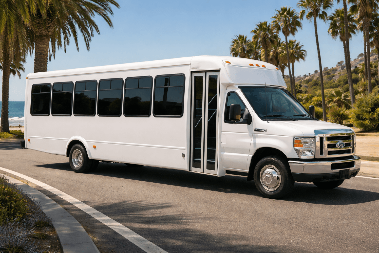 18 Passenger Coach Bus exterior