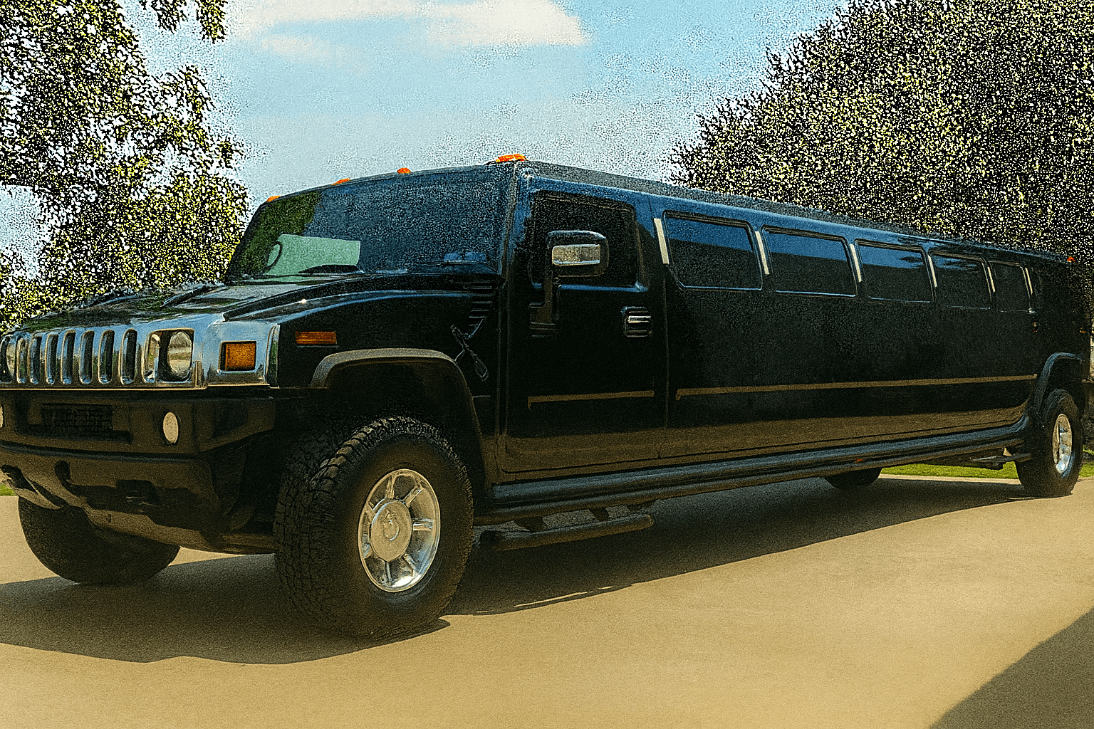 22 Passenger Stretch Limousine exterior