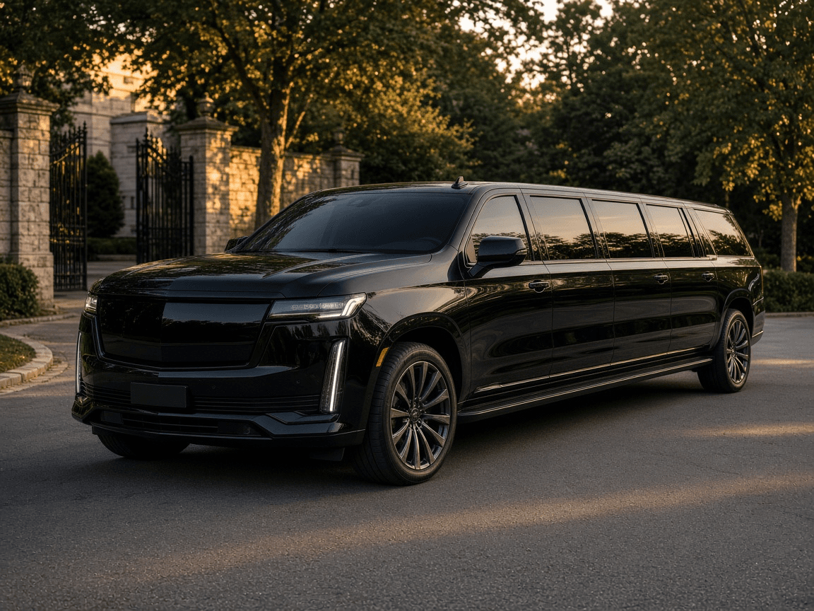 24 Passenger Stretch Limousine exterior