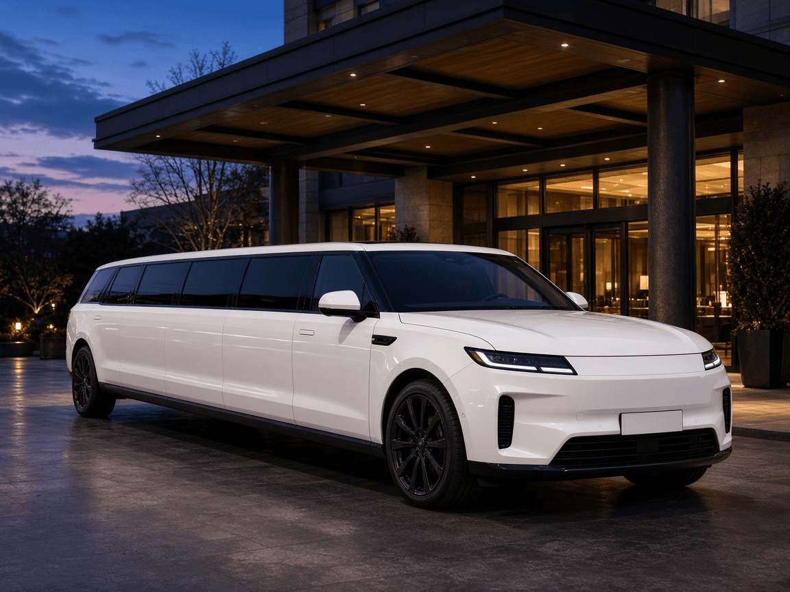 26 Passenger Stretch Limousine exterior