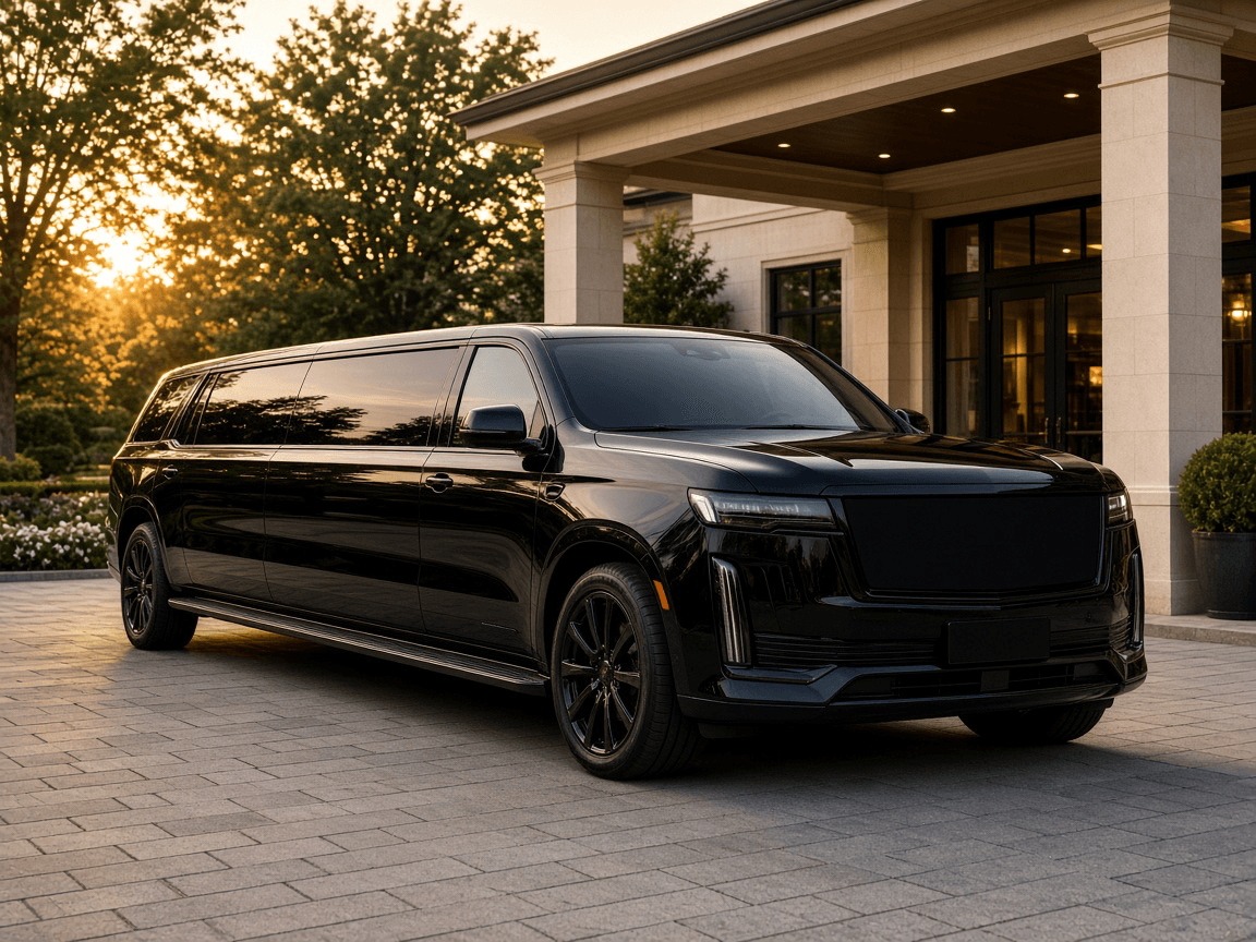 30 Passenger Stretch Limousine exterior