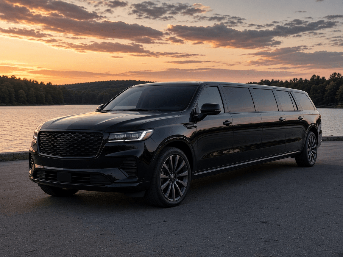 34 Passenger Stretch Limousine exterior
