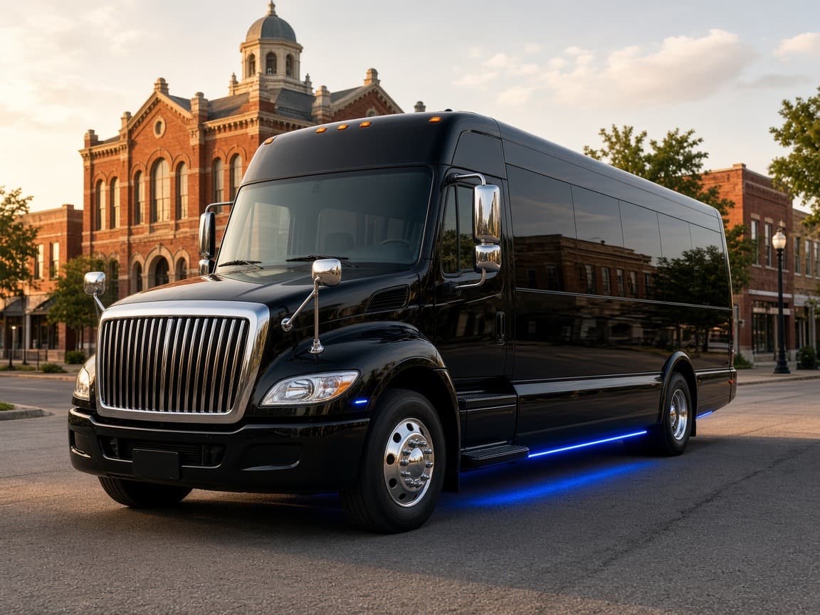 Charter vehicle in Cleburne, Texas