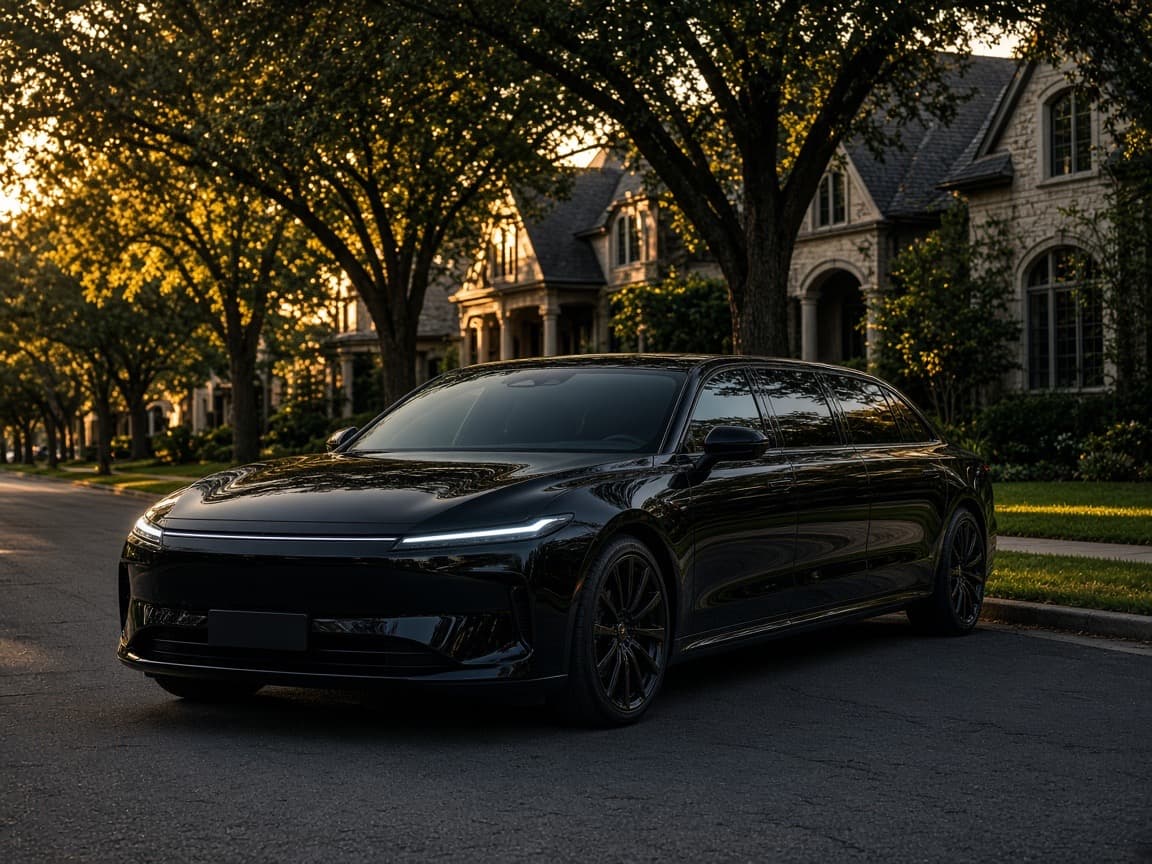 Charter vehicle in Highland Park, Texas