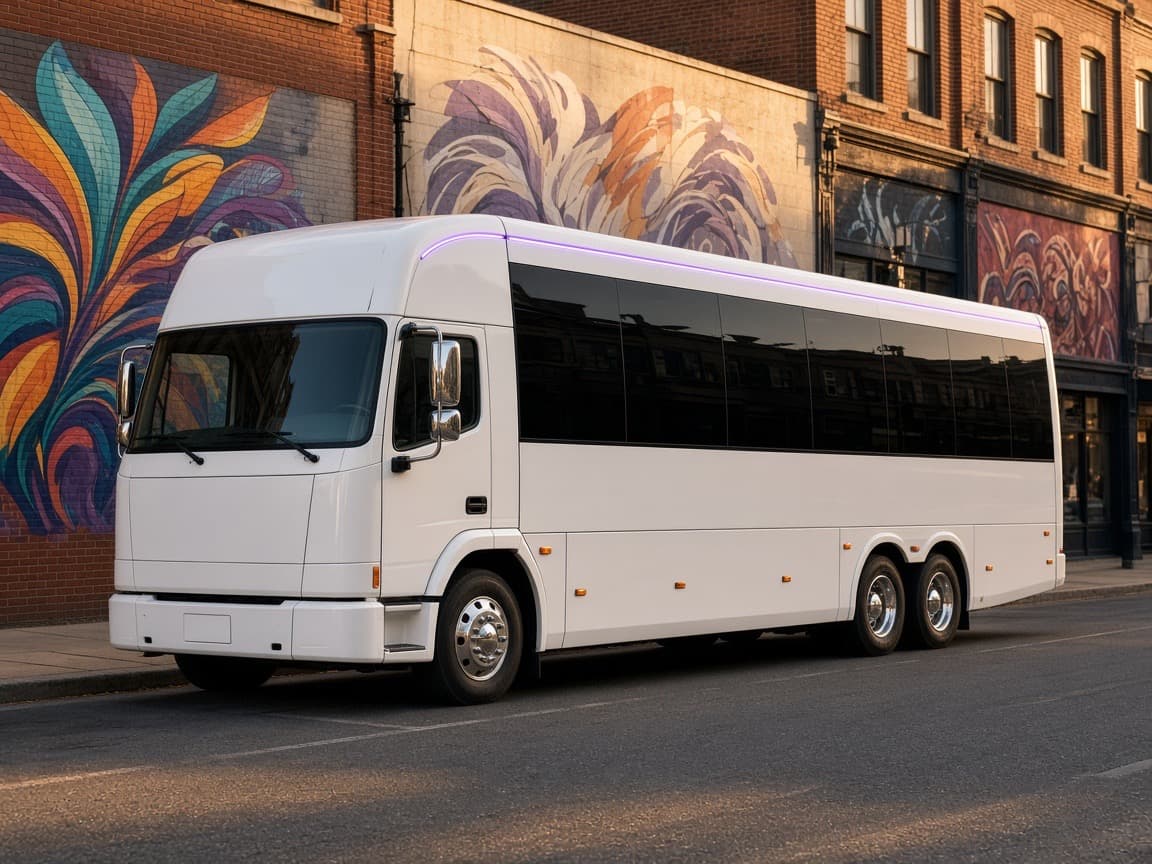 Dallas Party Ride vehicle waiting for a Midlothian group