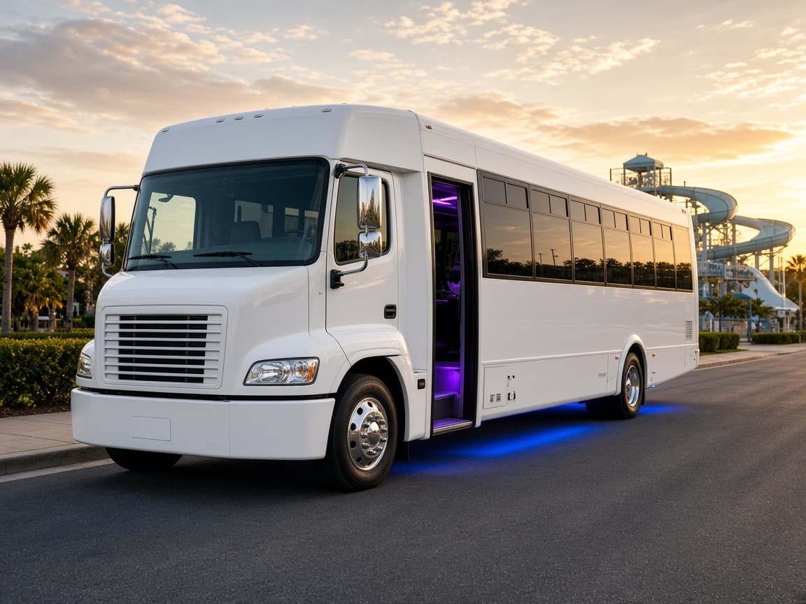 Dallas Party Ride vehicle staged for an NRH pickup