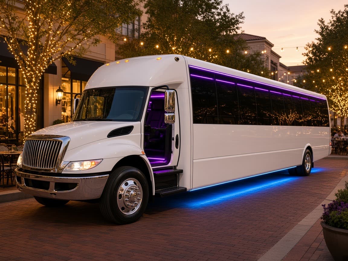 Dallas Party Ride vehicle waiting at a Plano pickup