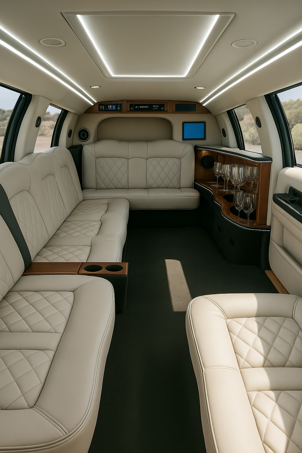 16 Passenger Limo interior